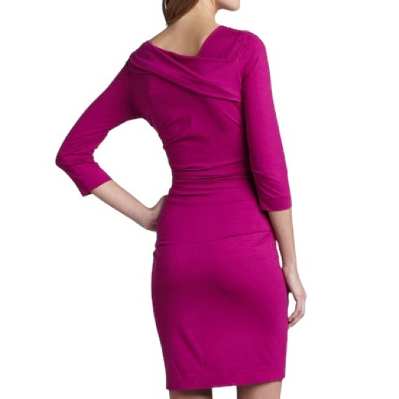 Diane Von Furstenberg Bentley Tanzanite Royal Blue Ruched Bodycon Dress - S - Picture 3 of 16